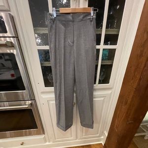 Tibi grey wool pants. Wide legged. High waisted.